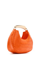 Kadın Turuncu Kroko El Çantası | Derimod