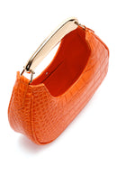 Kadın Turuncu Kroko El Çantası | Derimod