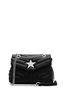Women's Black Quilted Crossbody Bag | Derimod