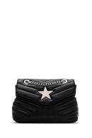 Women's Black Quilted Crossbody Bag | Derimod