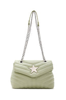 Kadın Yeşil Kapitone Çapraz Çanta | Derimod