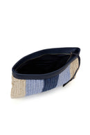 Women's Blue Straw Portfolio Bag | Derimod