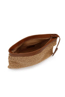 Women's Beige Straw Portfolio Bag | Derimod