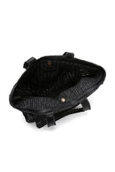 Women's Black Straw Shoulder Bag | Derimod