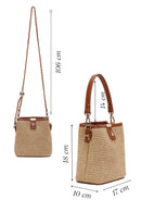 Women's Brown Straw Handbag | Derimod
