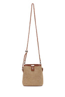 Women's Brown Straw Handbag | Derimod