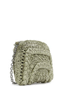 Women's Green Straw Shoulder Bag | Derimod
