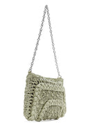 Women's Green Straw Shoulder Bag | Derimod