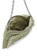 Women's Green Straw Shoulder Bag | Derimod