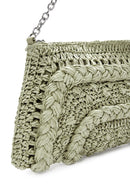 Women's Green Straw Shoulder Bag | Derimod