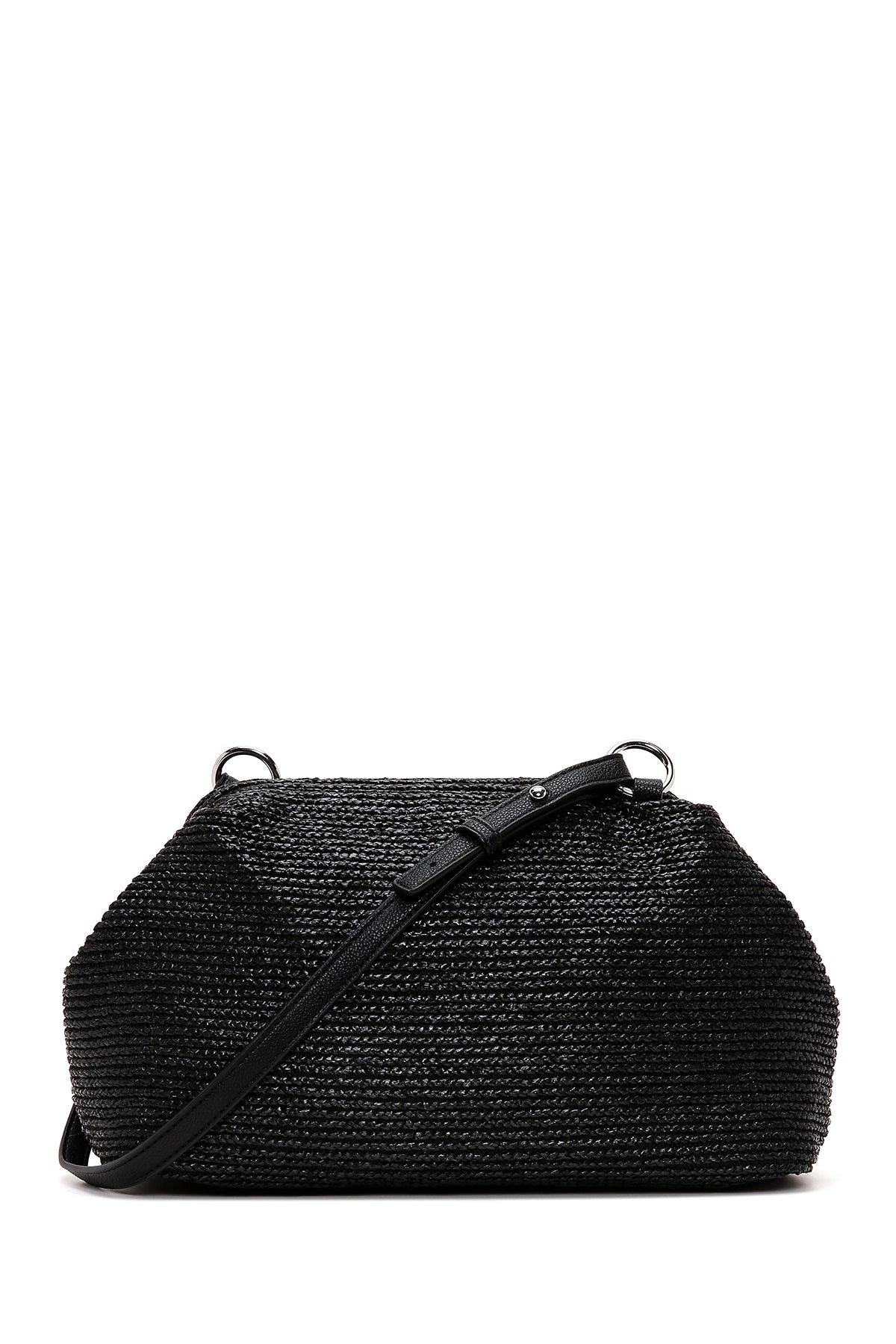 Women's Black Straw Shoulder Bag 23SBD2531M7 | Derimod