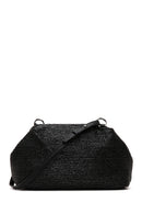 Women's Black Straw Shoulder Bag | Derimod
