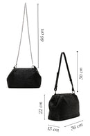 Women's Black Straw Shoulder Bag | Derimod