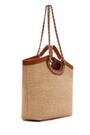 Women's Beige Straw Shoulder Bag | Derimod