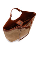 Women's Beige Straw Shoulder Bag | Derimod