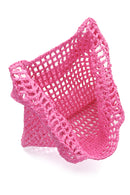 Kadın Pembe Hasır Omuz Çantası | Derimod