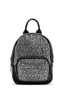 Women's Black Stone Backpack | Derimod