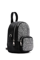 Women's Black Stone Backpack | Derimod