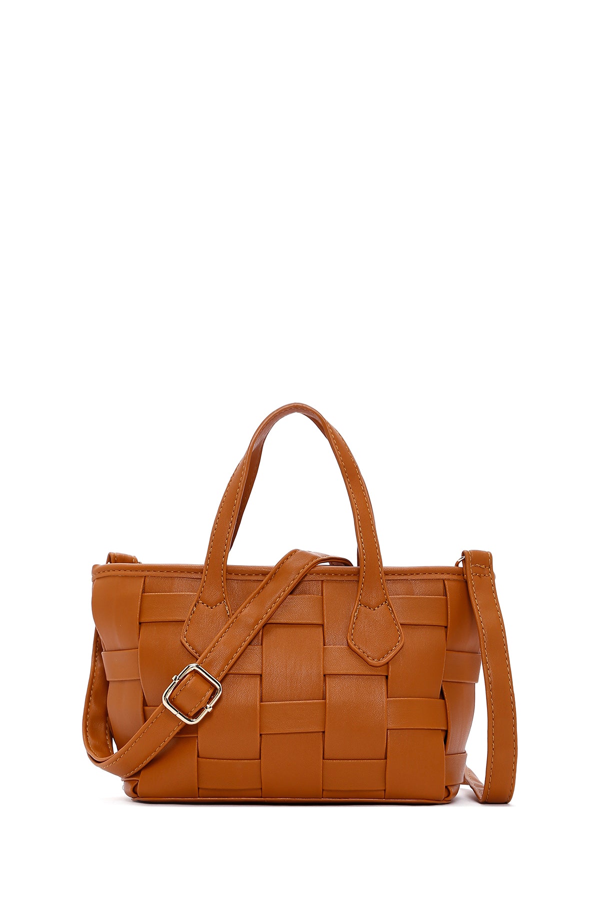 Women's Tan Knitted Handbag 23SBD261429 | Derimod