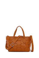 Women's Tan Knitted Handbag | Derimod