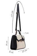 Women's Black Straw Handbag | Derimod