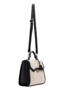Women's Black Straw Handbag | Derimod