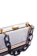 Women's Gray Transparent Portfolio Bag | Derimod