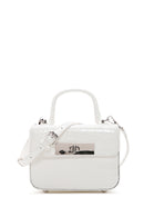 Women's White Crocodile Handbag | Derimod
