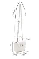 Women's White Crocodile Handbag | Derimod