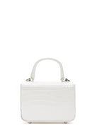 Women's White Crocodile Handbag | Derimod
