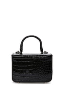 Women's Black Crocodile Handbag | Derimod