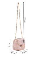 Women's Multi-Colored Long Strap Crossbody Bag with Accessory Detail | Derimod