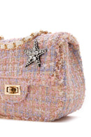 Women's Multi-Colored Long Strap Crossbody Bag with Accessory Detail | Derimod