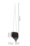 Women's Black Stone Portfolio Bag | Derimod