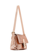 Women's Pink Sequin Shoulder Bag | Derimod