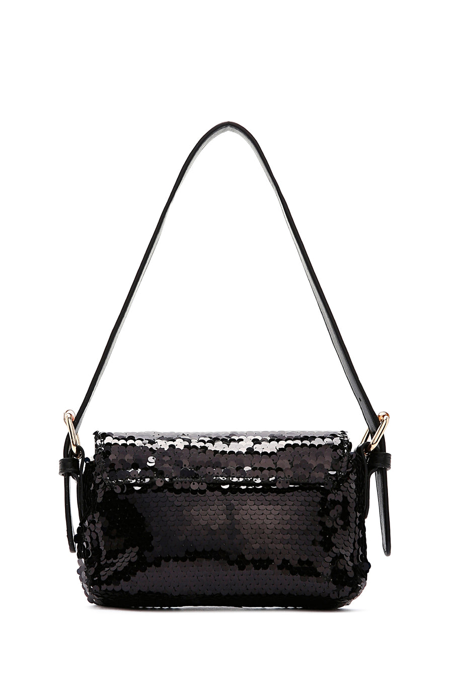 Women's Black Sequin Shoulder Bag