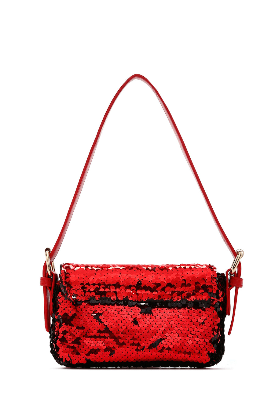 Women's Red Sequin Shoulder Bag