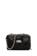 Kadın Siyah Kapitone Çapraz Çanta | Derimod