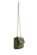 Kadın Haki Kapitone Çapraz Çanta | Derimod