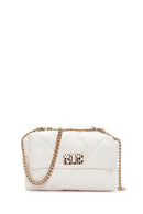 Kadın Ekru Kapitone Çapraz Çanta | Derimod