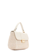 Women's Ecru Wicker Handbag | Derimod