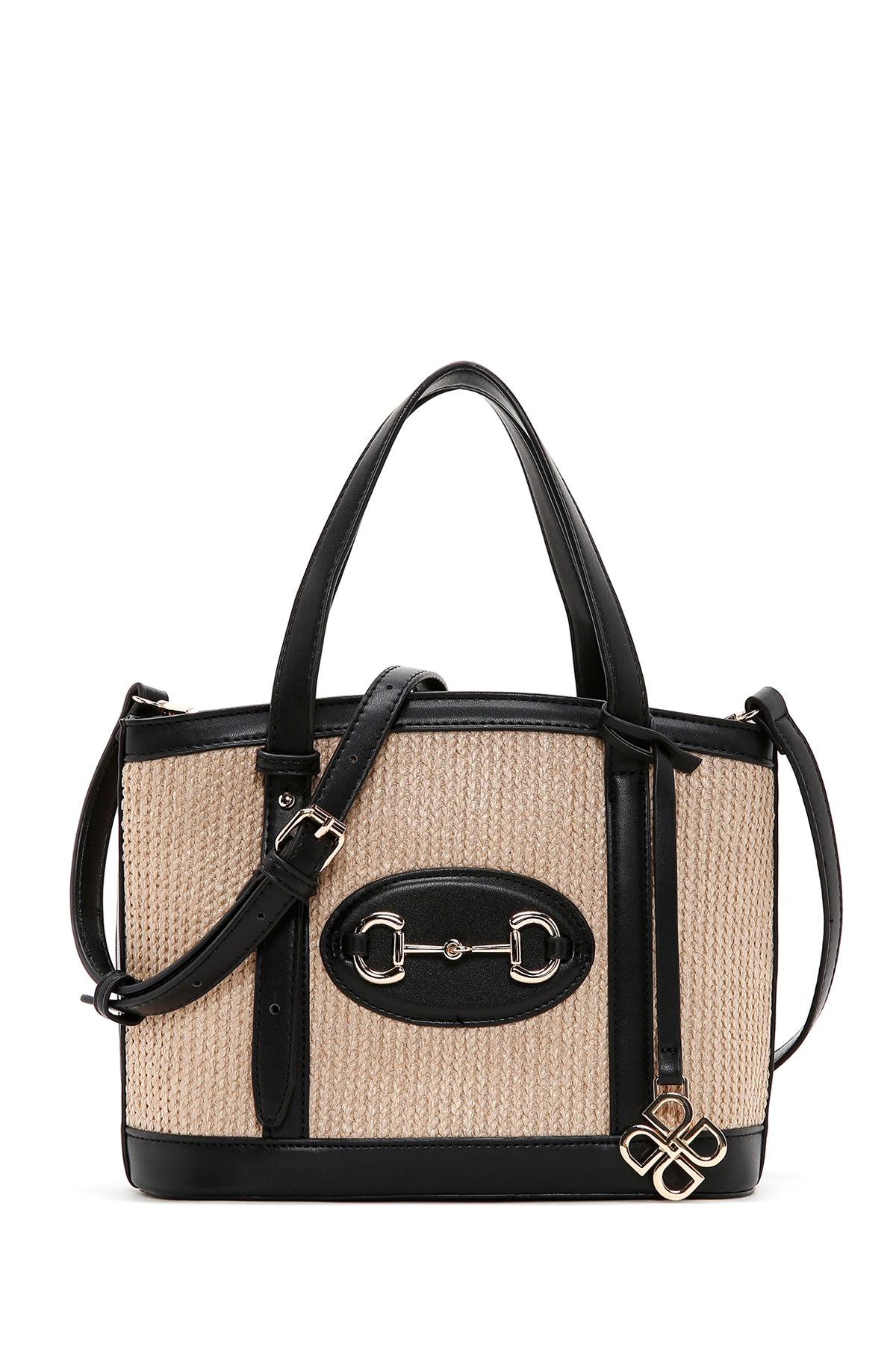 Women's Black Straw Shoulder Bag 23SBD2771M7 | Derimod