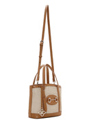 Women's Tan Straw Shoulder Bag | Derimod