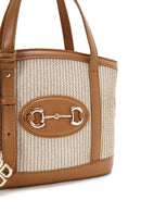 Women's Tan Straw Shoulder Bag | Derimod