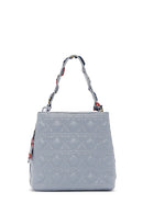 Women's Blue Quilted Handbag | Derimod