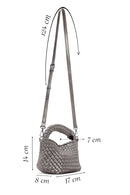 Kadın Antrasit Örgülü El Çantası | Derimod