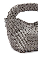 Kadın Antrasit Örgülü El Çantası | Derimod