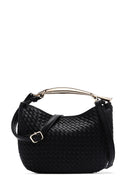 Women's Black Braided Handbag | Derimod