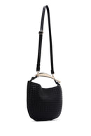 Women's Black Braided Handbag | Derimod