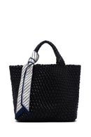 Women's Black Braided Shoulder Bag | Derimod
